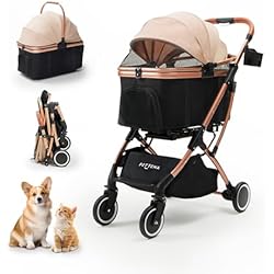 Beborad™ T4 PRO – 4-Wheel Pet Stroller for Small & Medium Pets