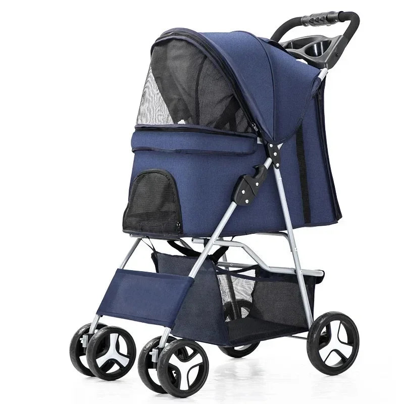 Elegant Urban Pet Stroller – Lightweight & Modern for Daily Walks