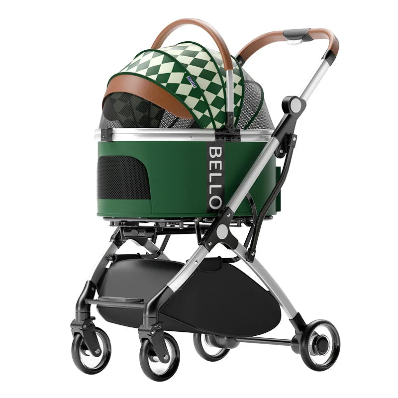 BELLO™ 3-in-1 Luxury Pet Stroller – Foldable, Detachable & Travel-Ready