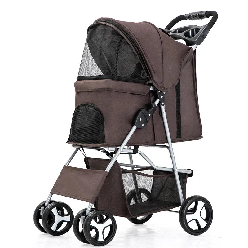 Elegant Urban Pet Stroller – Lightweight & Modern for Daily Walks
