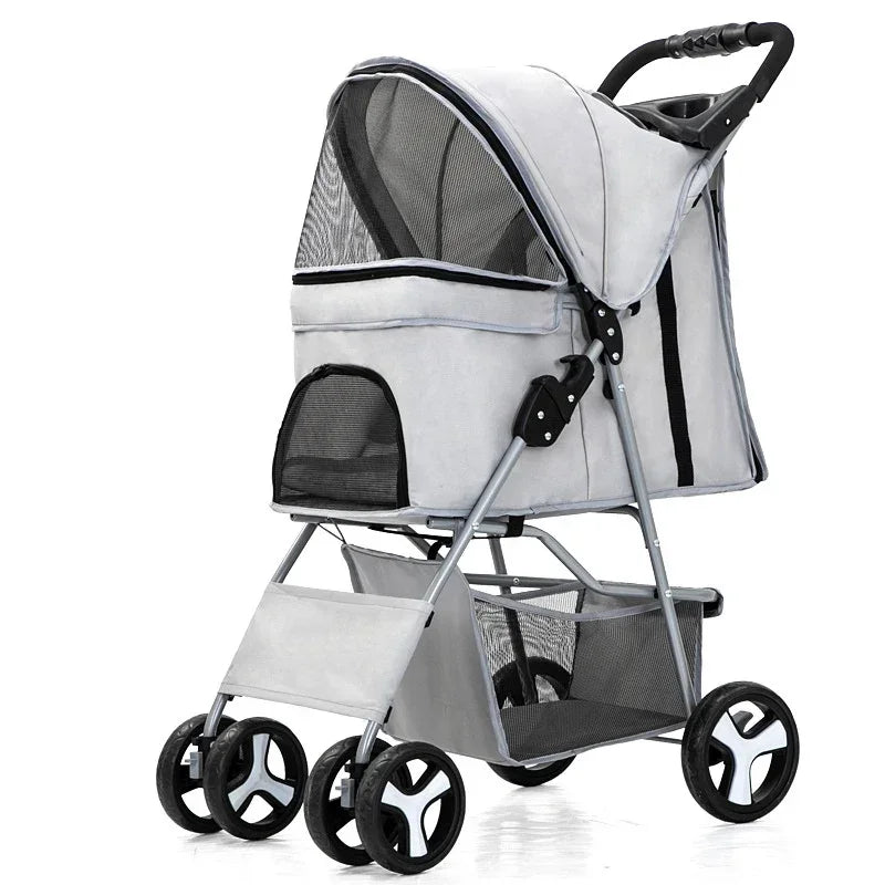 Elegant Urban Pet Stroller – Lightweight & Modern for Daily Walks
