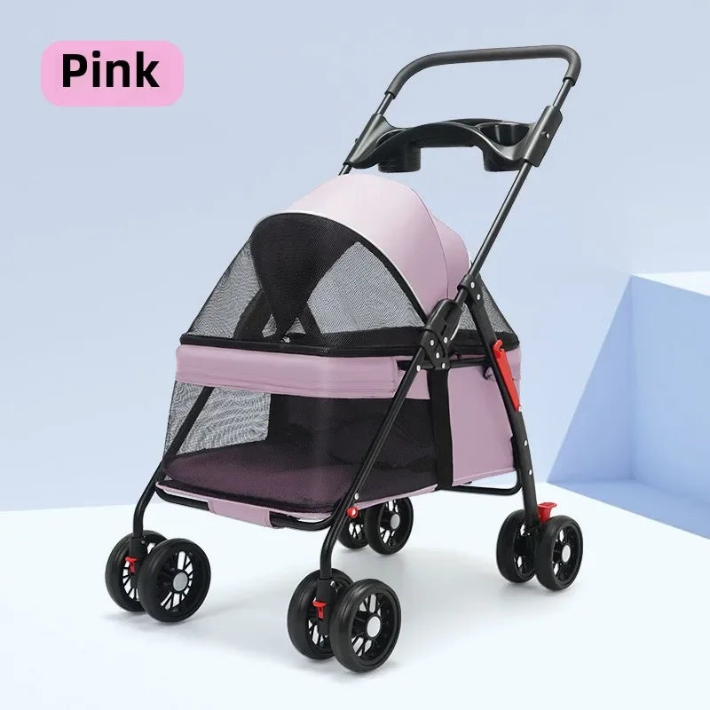 Classic Pet Stroller – Foldable, Lightweight & Affordable