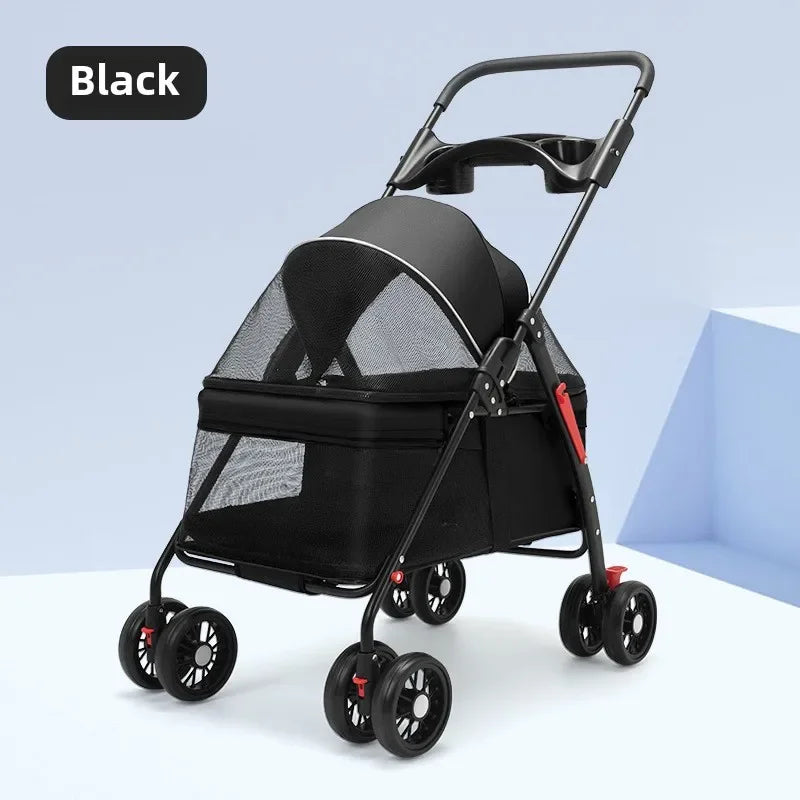 Classic Pet Stroller – Foldable, Lightweight & Affordable