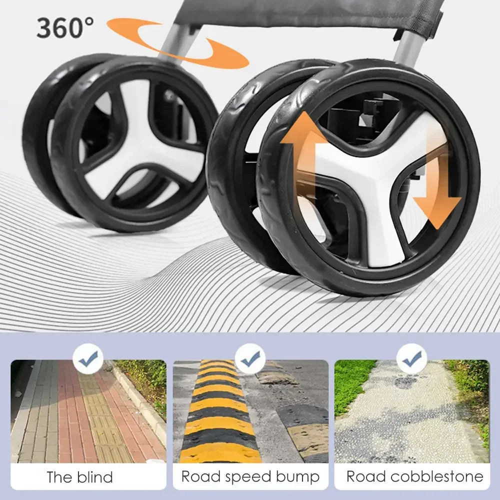 Elegant Urban Pet Stroller – Lightweight & Modern for Daily Walks