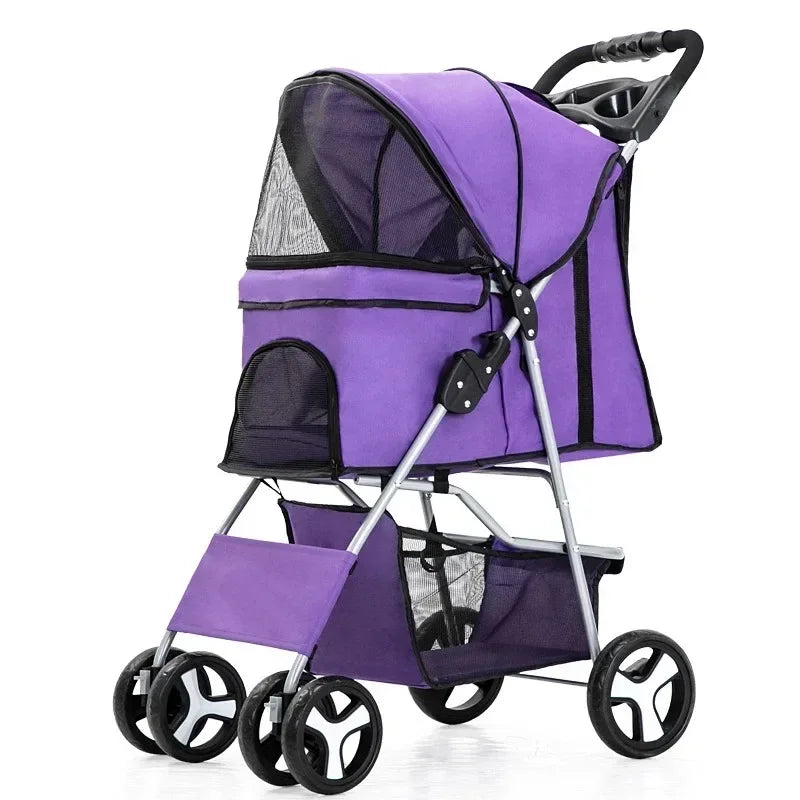 Elegant Urban Pet Stroller – Lightweight & Modern for Daily Walks