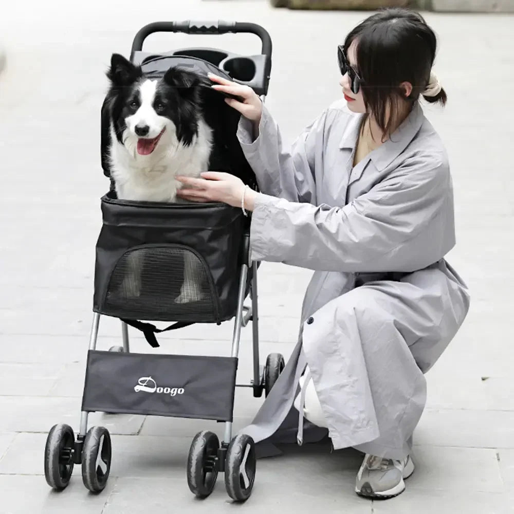 Elegant Urban Pet Stroller – Lightweight & Modern for Daily Walks