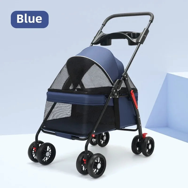 Classic Pet Stroller – Foldable, Lightweight & Affordable