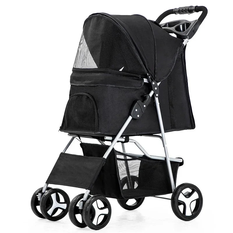 Elegant Urban Pet Stroller – Lightweight & Modern for Daily Walks