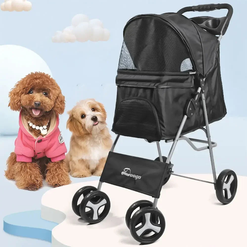 Elegant Urban Pet Stroller – Lightweight & Modern for Daily Walks