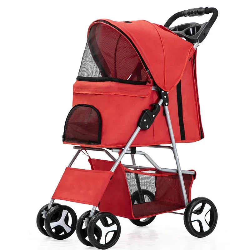 Elegant Urban Pet Stroller – Lightweight & Modern for Daily Walks
