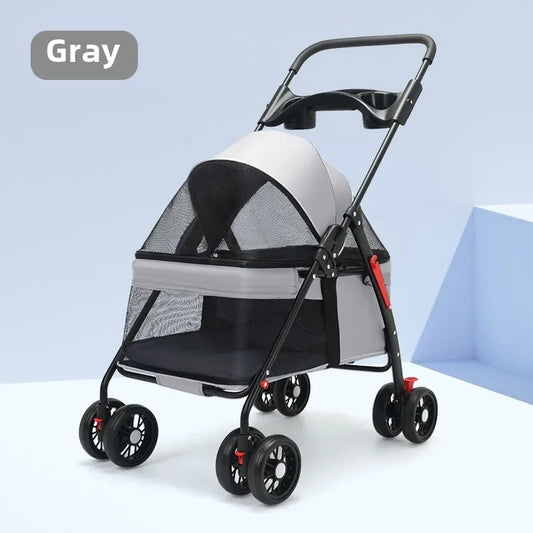 Classic Pet Stroller – Foldable, Lightweight & Affordable