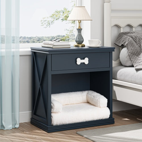 Luxe Pawssion™ Imperial Pet Lounge – Blue Velvet Edition